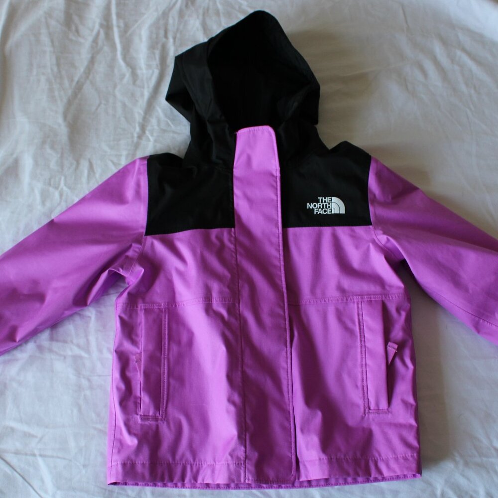 The North Face DryVent Infant Baby Girl Lined Windbreaker Jacket Fleece Size 2T
